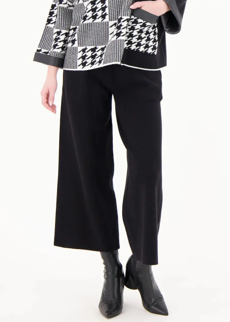 Gabby Isabella Wide-Leg Cropped Sweater Knit Pants – On Sale 1