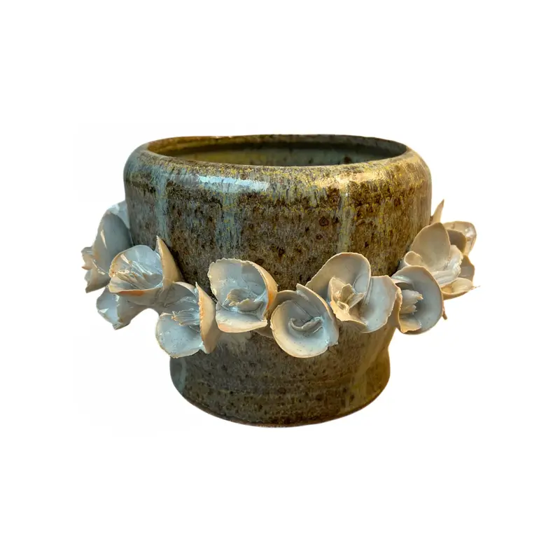 Garden-Themed Ceramic Planter By Pat Iadanza 1
