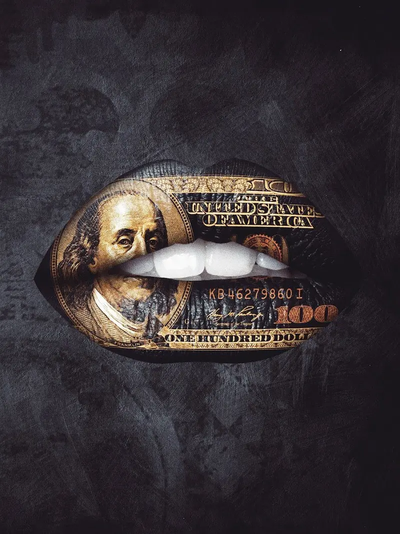 Gold Standard Lip Art Print 1