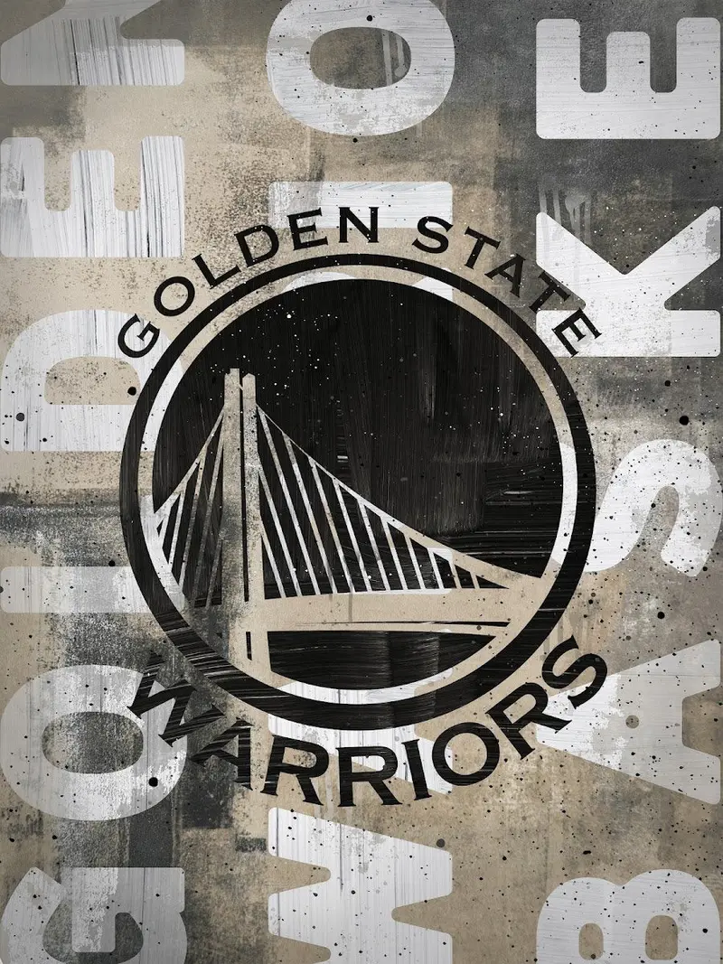Golden State Warriors Blackout Logo Variant 1