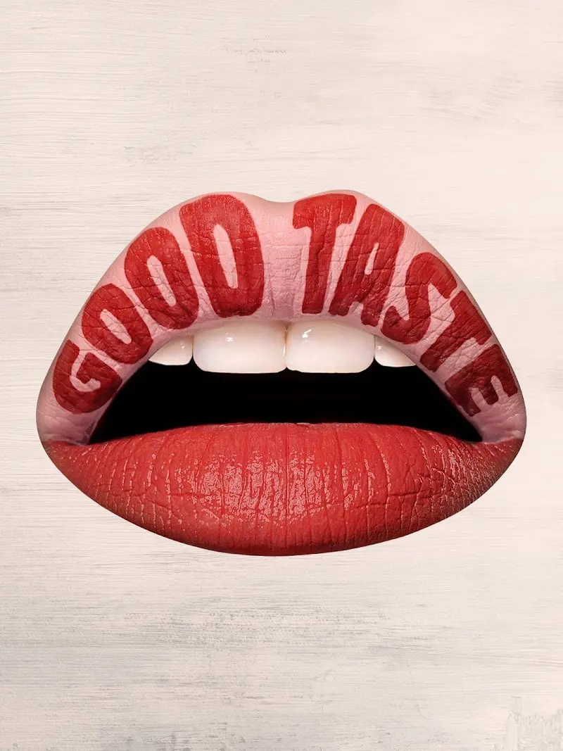 Good Taste Lip Art Illustration 1