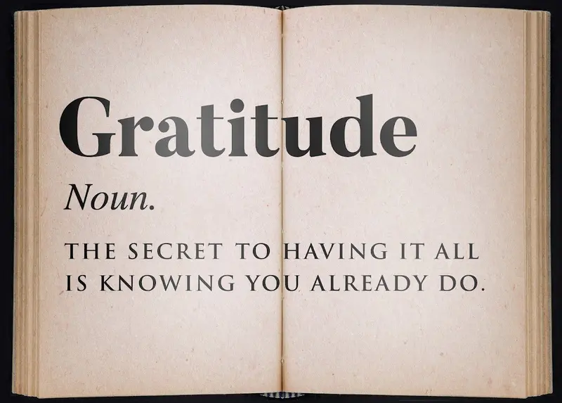 Gratitude Is An Open Book – Positive Affirmation 1