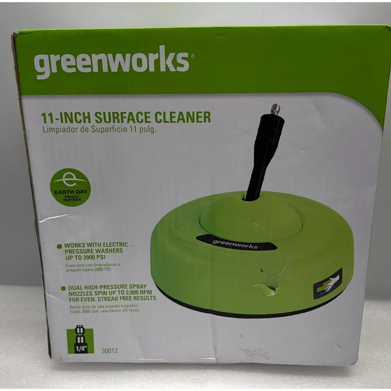 Greenworks 11-Inch Universal Surface Cleaner Attachment For Pressure Washers 1