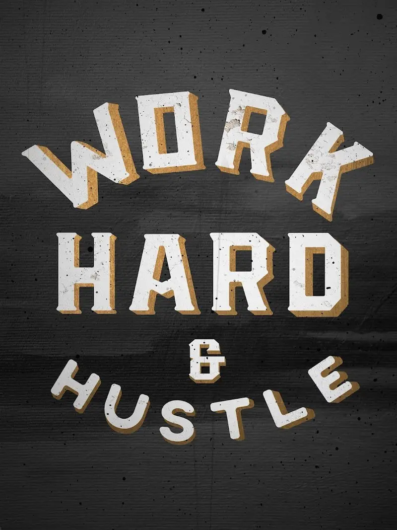 Hard Work & Hustle Wall Art 1