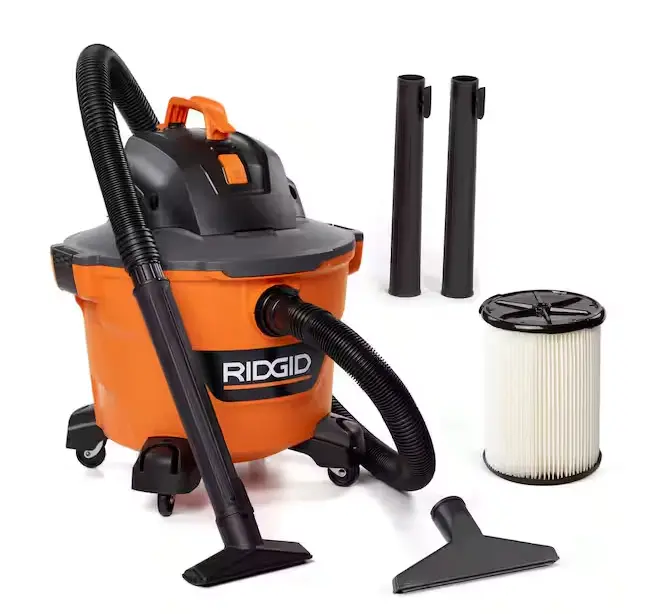 Hd09001 9-Gallon Wet/Dry Shop Vacuum — 4.25 Peak Hp, General Debris Filter, Locking Hose & Attachments 1