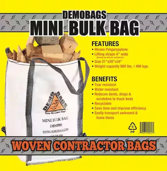 Heavy-Duty 900 Lb Capacity Contractor Bulk Bag For Construction & Landscaping 1
