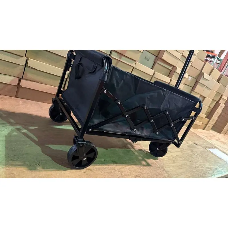 Heavy-Duty Foldable Wagon Cart With 360° Mobility And Collapsible Frame 1