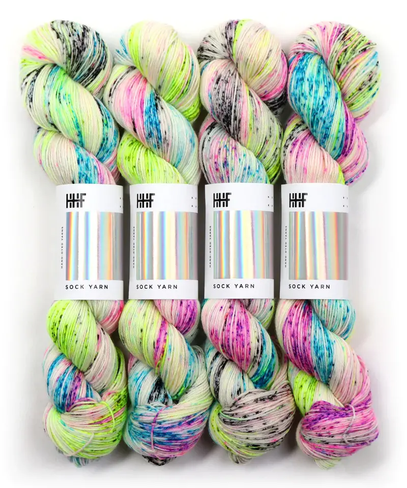 Hedgehog Fibres Sock Yarn – Vibrant Hand-Dyed Fingering Weight 1