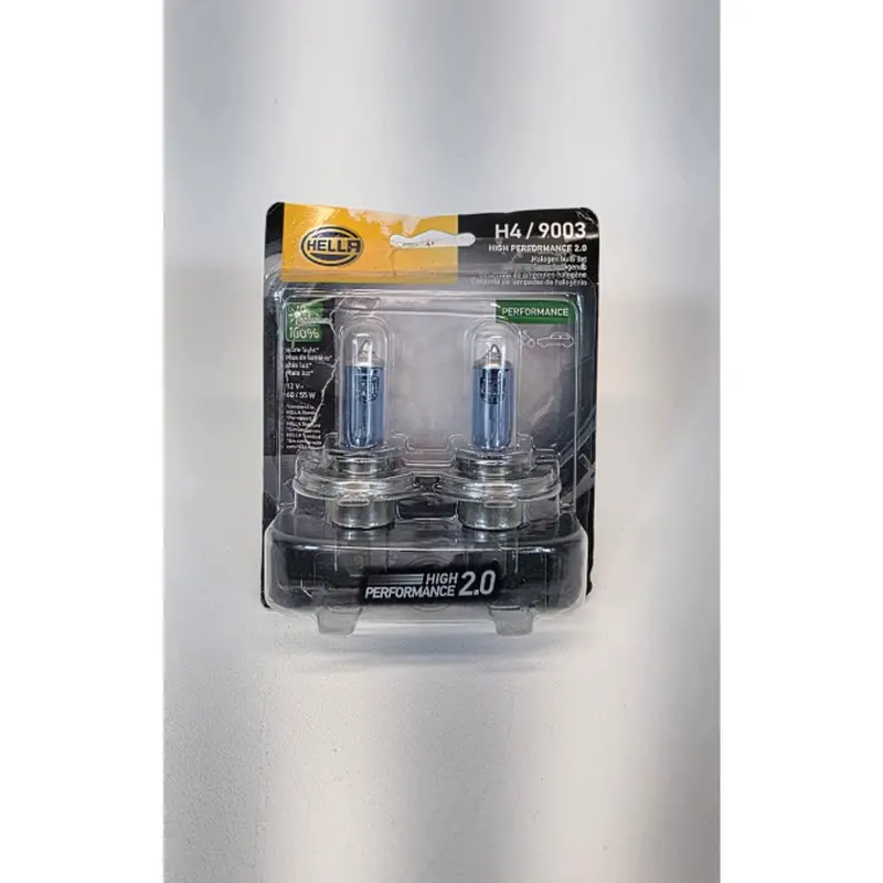Hella 9003 Hb2 Dual-Beam Halogen Bulb – 12V, 60/55W, P43T Base (Pack Of 2) 1