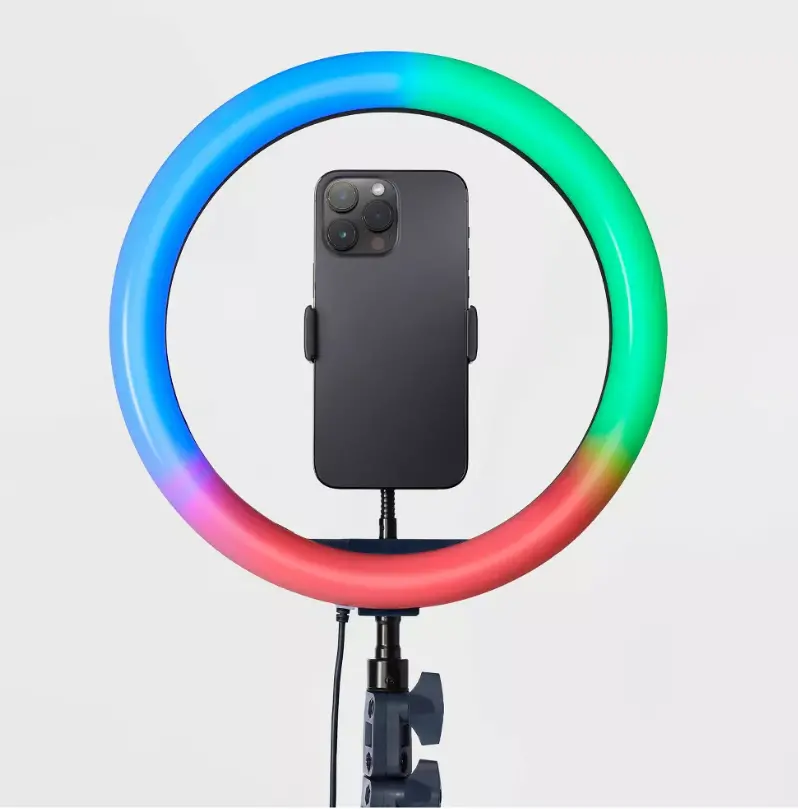 Heyday 12-Inch Rgb Ring Light With Adjustable Tripod – Dark Blue Studio Lighting Setup (3.06 Lbs) 1