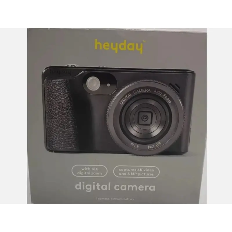 Heyday 8Mp 4K Digital Camera – Lightweight Black Point-And-Shoot Model 1