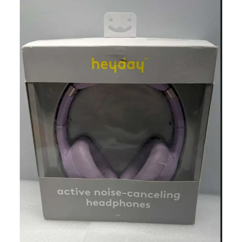 Heyday Active Noise-Cancelling Wireless Headphones – Over-Ear Bluetooth, Lavender Finish 1