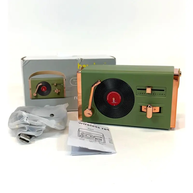 Heyday Retro-Style Bluetooth Speaker – Wireless Design With 8-Hour Battery Life 1