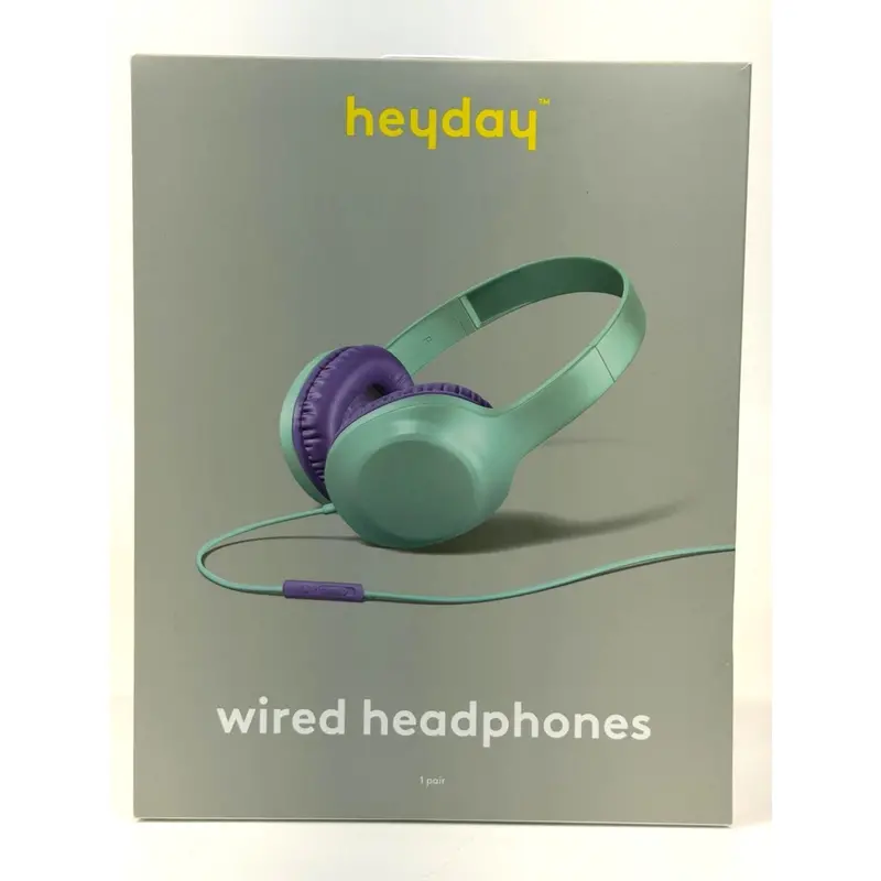 Heyday Spring Teal Wired On-Ear Headphones – 3.5Mm Input, Integrated Microphone 1