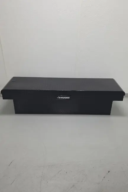 Husky Aluminum Crossbed Truck Toolbox – 71.36-Inch Matte Black Full-Size Model 1