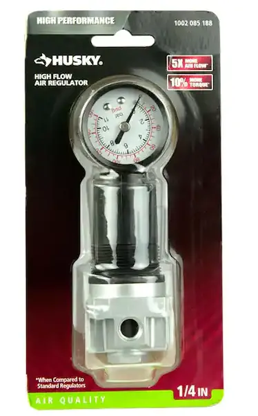 Husky High-Flow Air Regulator – Industrial-Grade Pressure Control 1