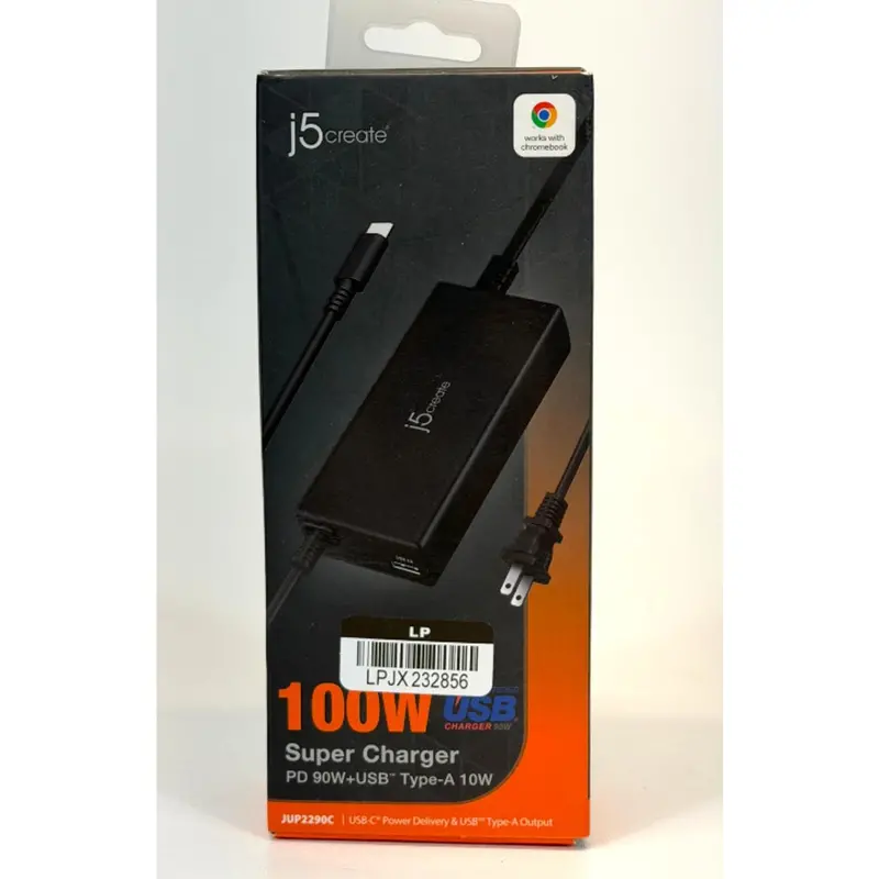 J5Create Jup2290C 100W Usb-C Pd Fast Charger (90W Usb-C + 10W Usb-A) 1