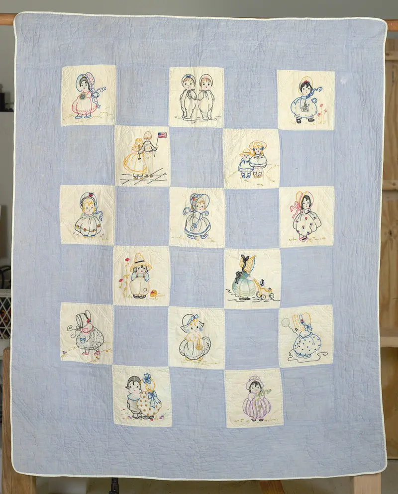 Jane’S Kids Embroidered Quilt Pattern – Hand-Stitched Charm 1