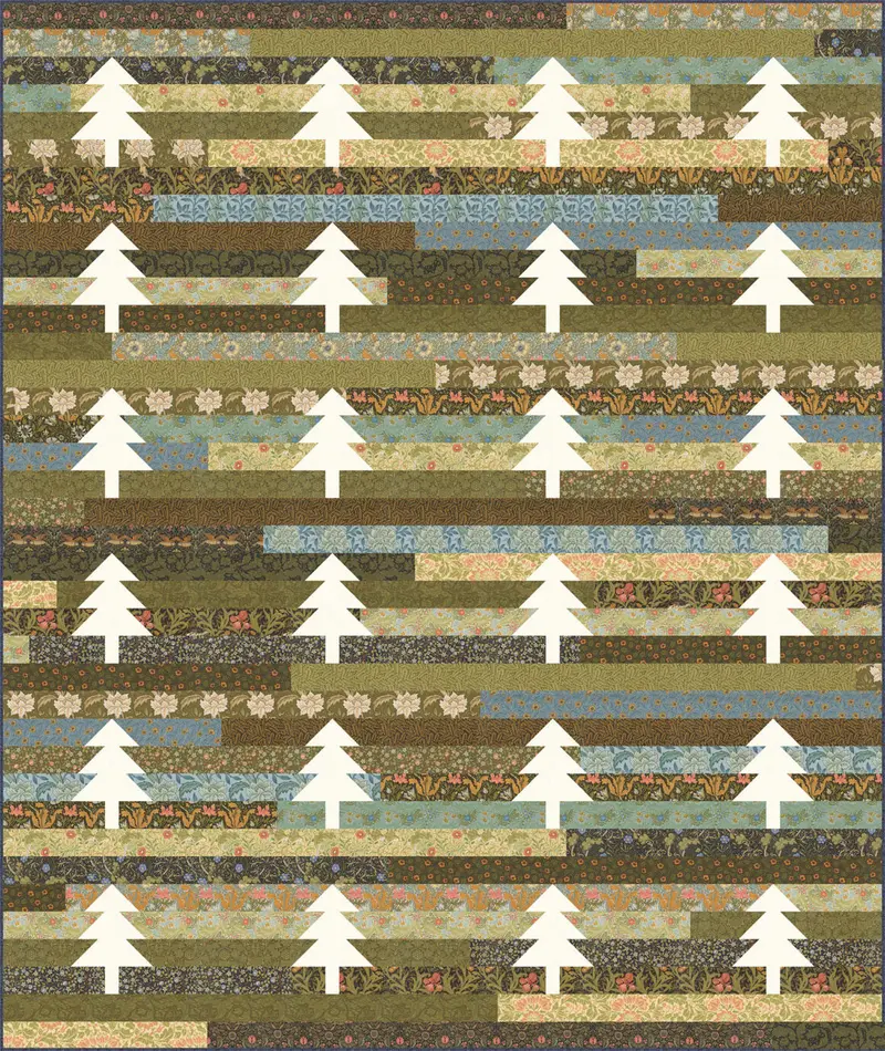 Jelly Trees Modern Quilt Pattern 1