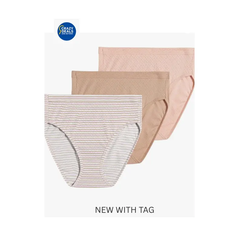 Jockey Women'S Elance Breathe Hipster Panty Pack – 3-Piece, Size 9/Xxl 1