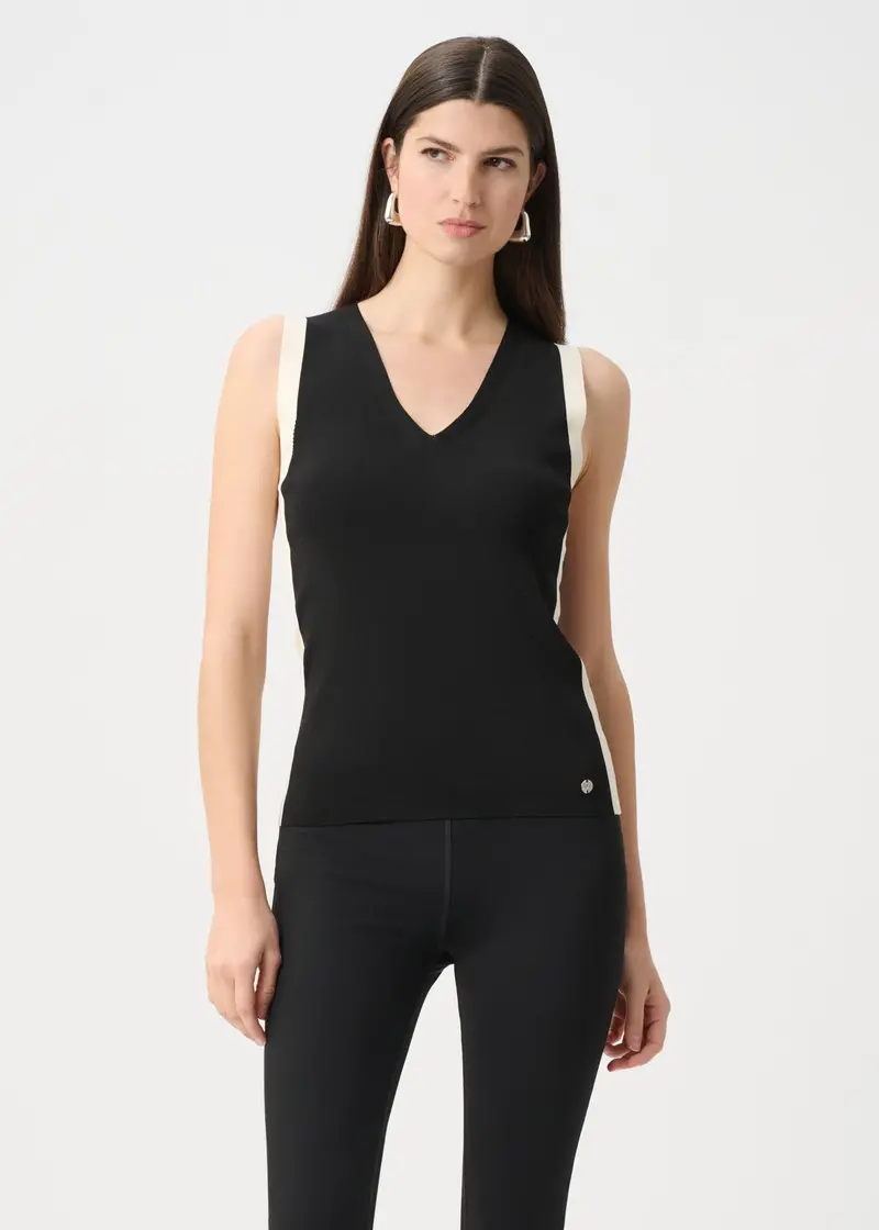 Joseph Ribkoff Dry Viscose V-Neck Fitted Camisole 1