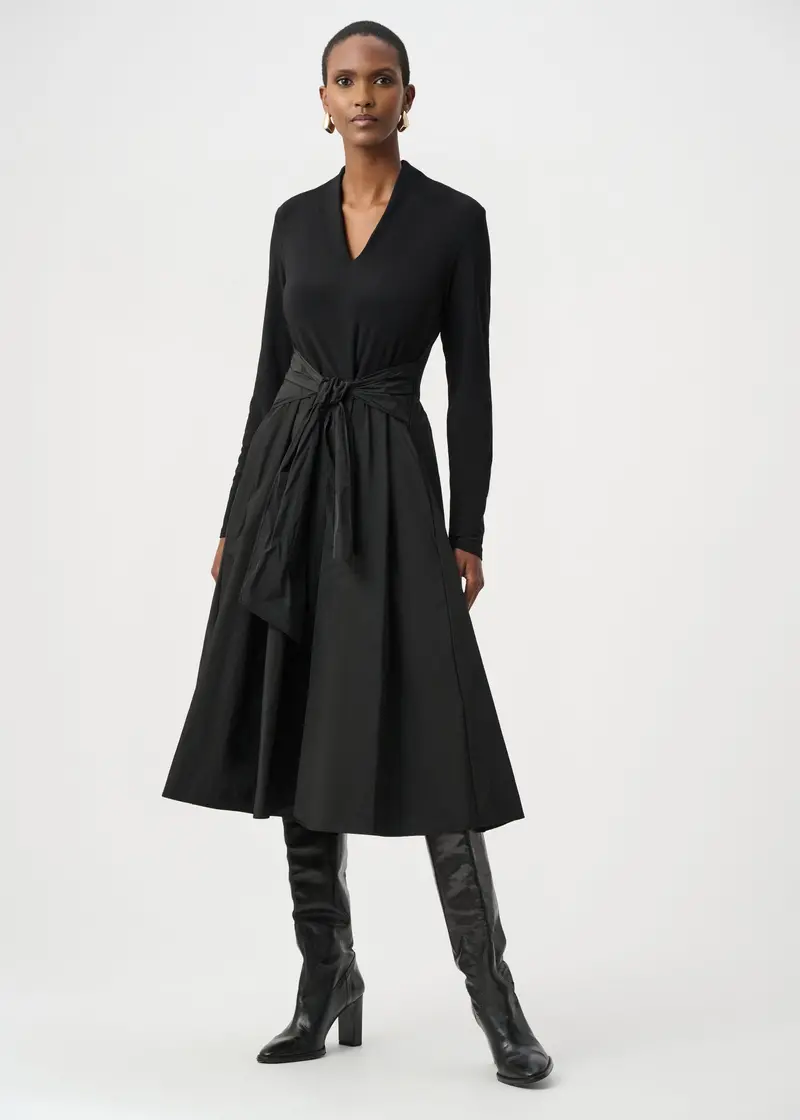 Joseph Ribkoff Silky Knit Fit-And-Flare Dress With Memory Fabric 1