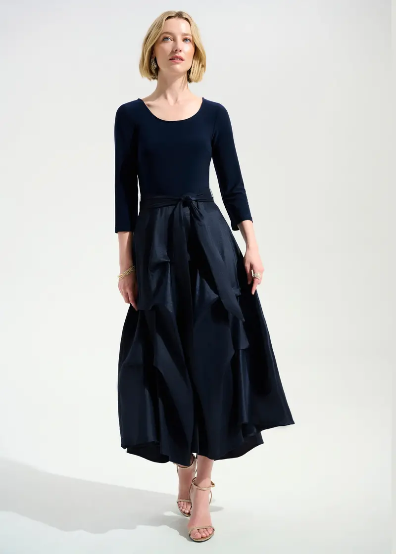 Joseph Ribkoff Stretch Taffeta Fit-And-Flare Dress 1