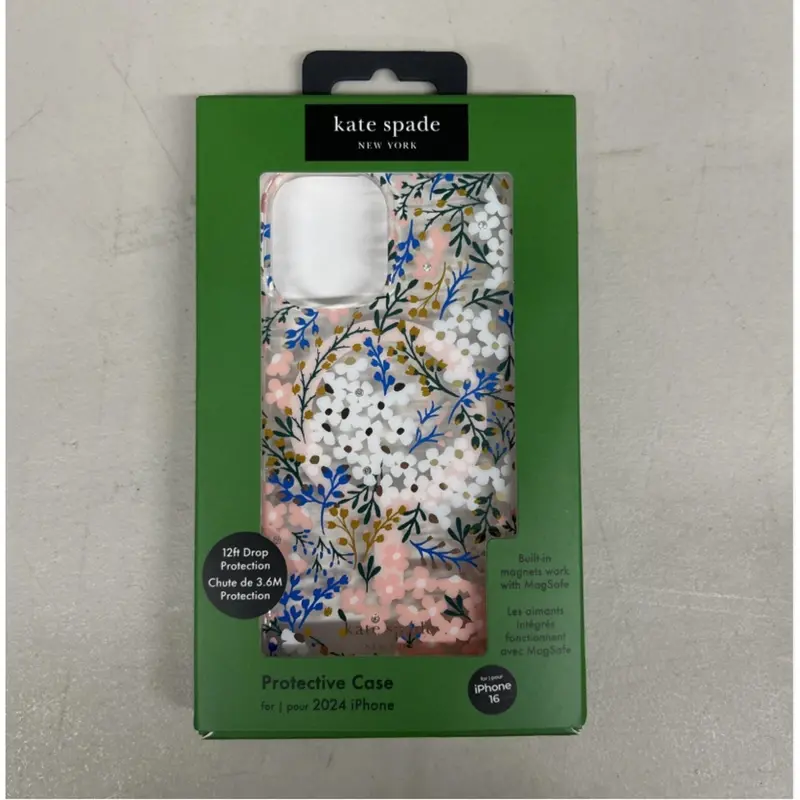 Kate Spade New York Iphone 16 Protective Case With Magsafe – Vibrant Multi-Floral Design 1
