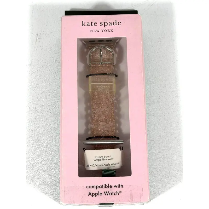 Kate Spade New York Rose Glitter Apple Watch Band – Adjustable For 38/40/41Mm Cases 1