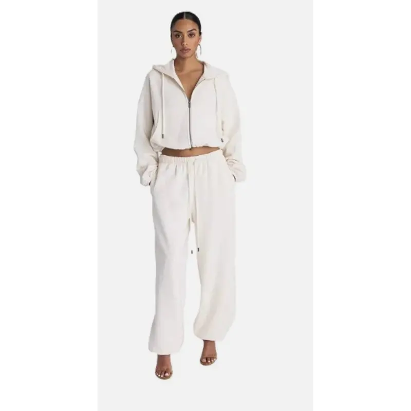 Kbb By Kahlana The Dwayne Cream High-Rise Joggers – Women'S Medium 1