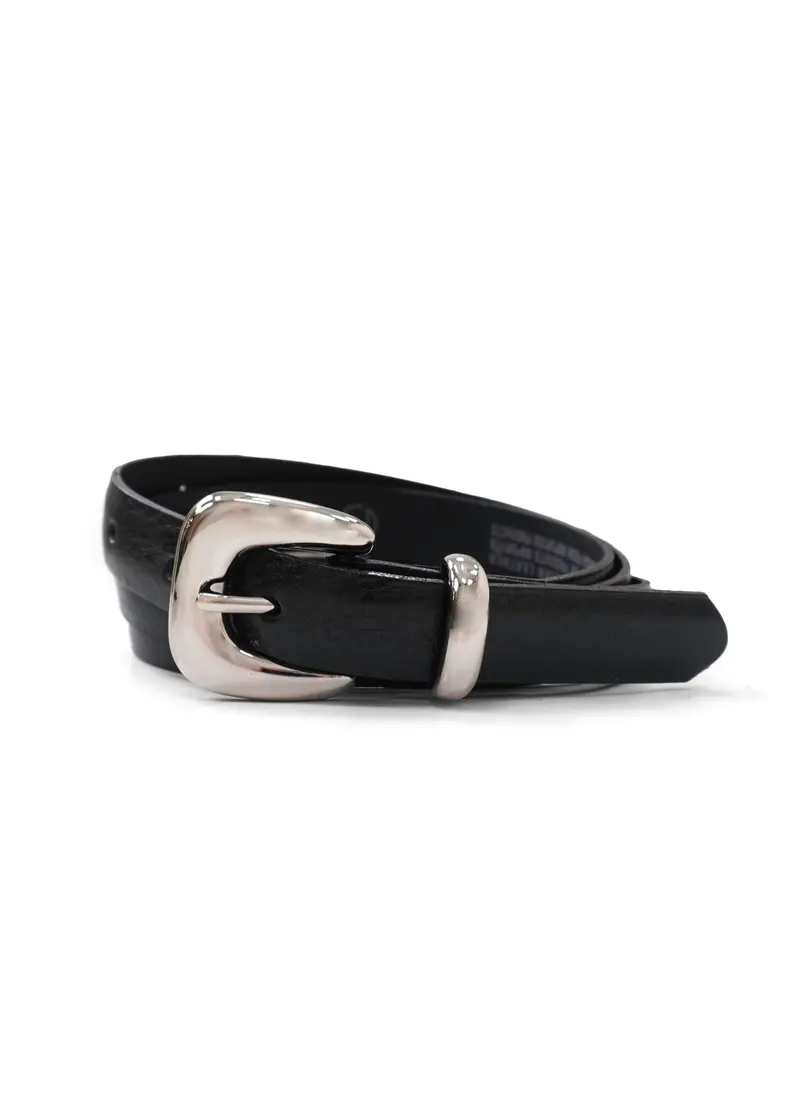 Landes Everyday Slim Leather Belt – Classic Black Or Brown 1