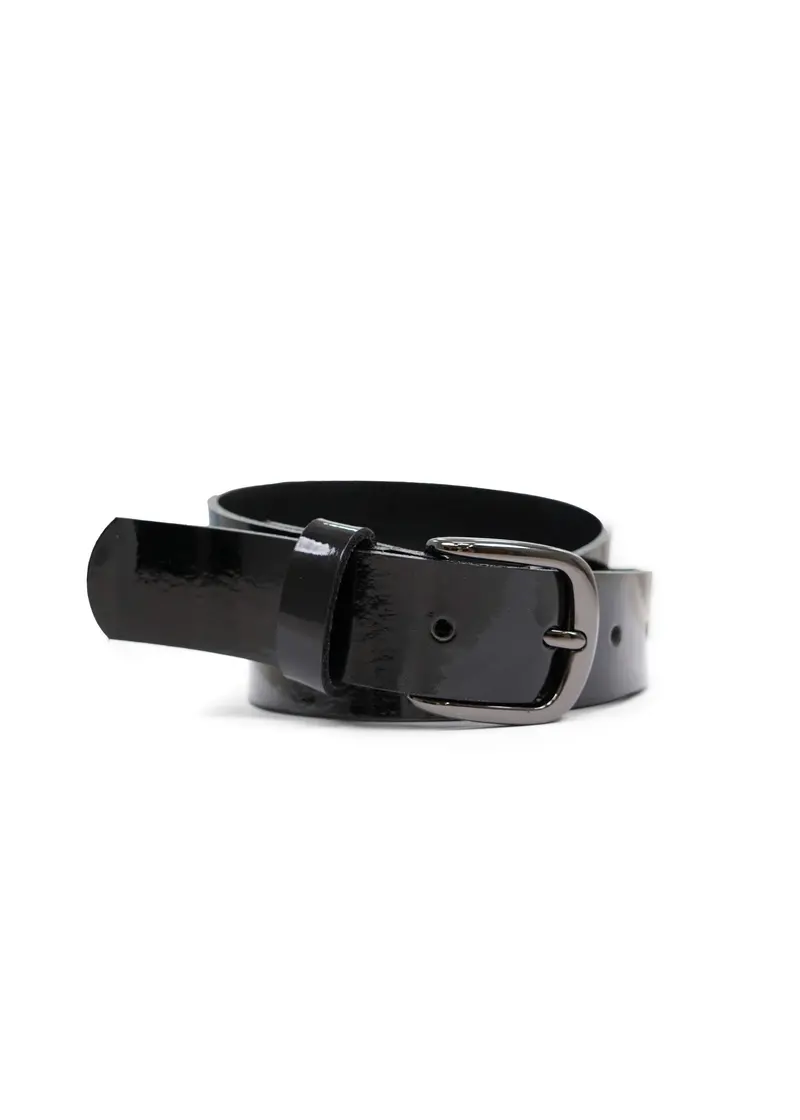 Landes High-Gloss Patent Leather Belt 1