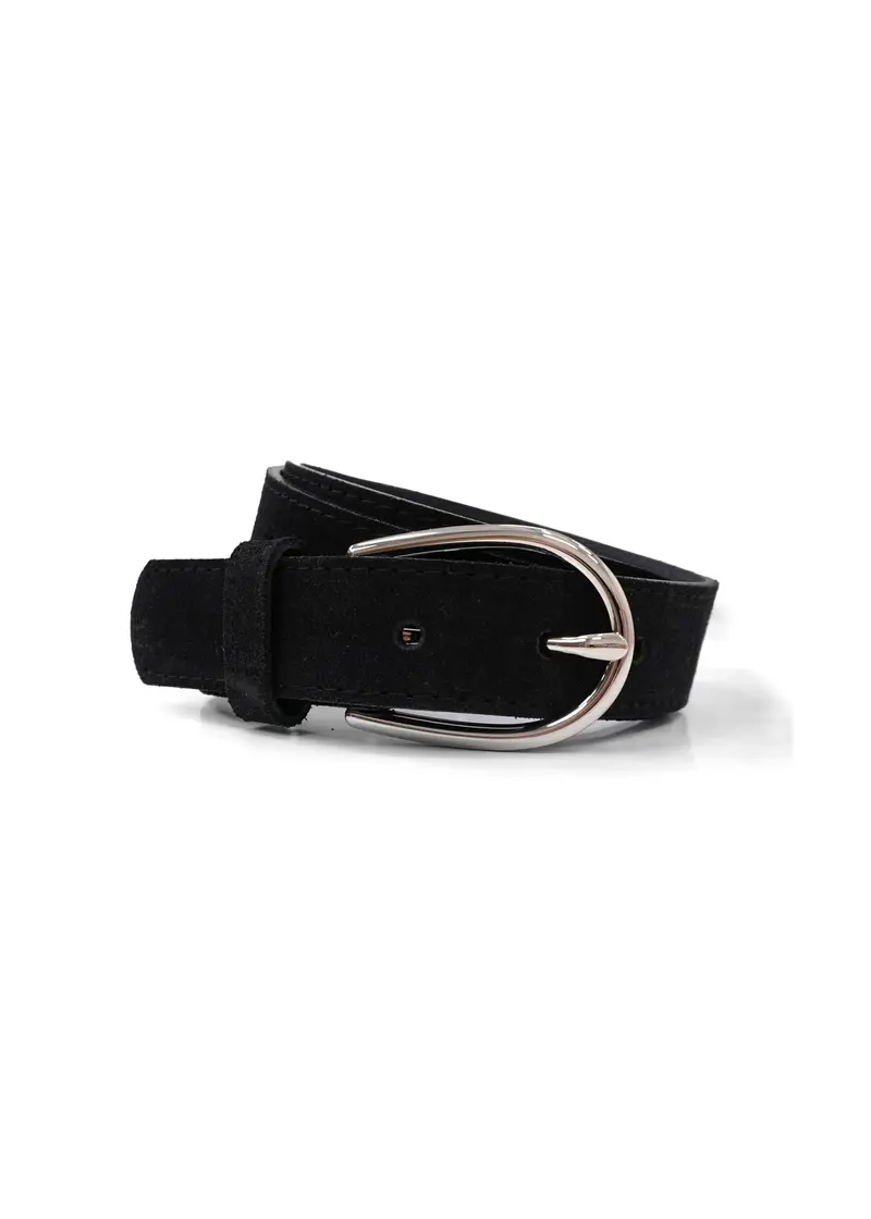 Landes Soft Suede Leather Belt – Textured Casual Accessory 1
