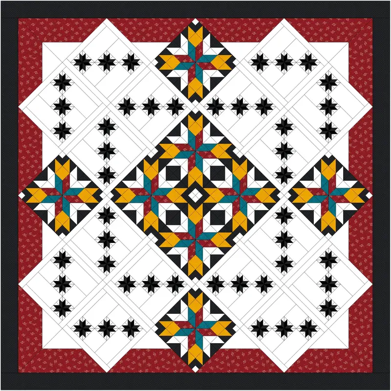 Little Blocks 2025 – Weekly Quilt Block Pattern Collection 1