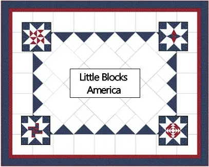 Little Blocks America 2026 Block-Of-The-Week Program 1