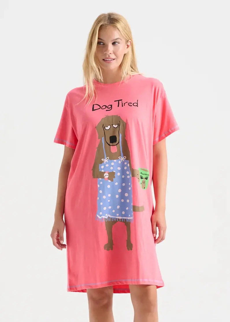 Little Blue House Dog Tired Comfort Shirt 1