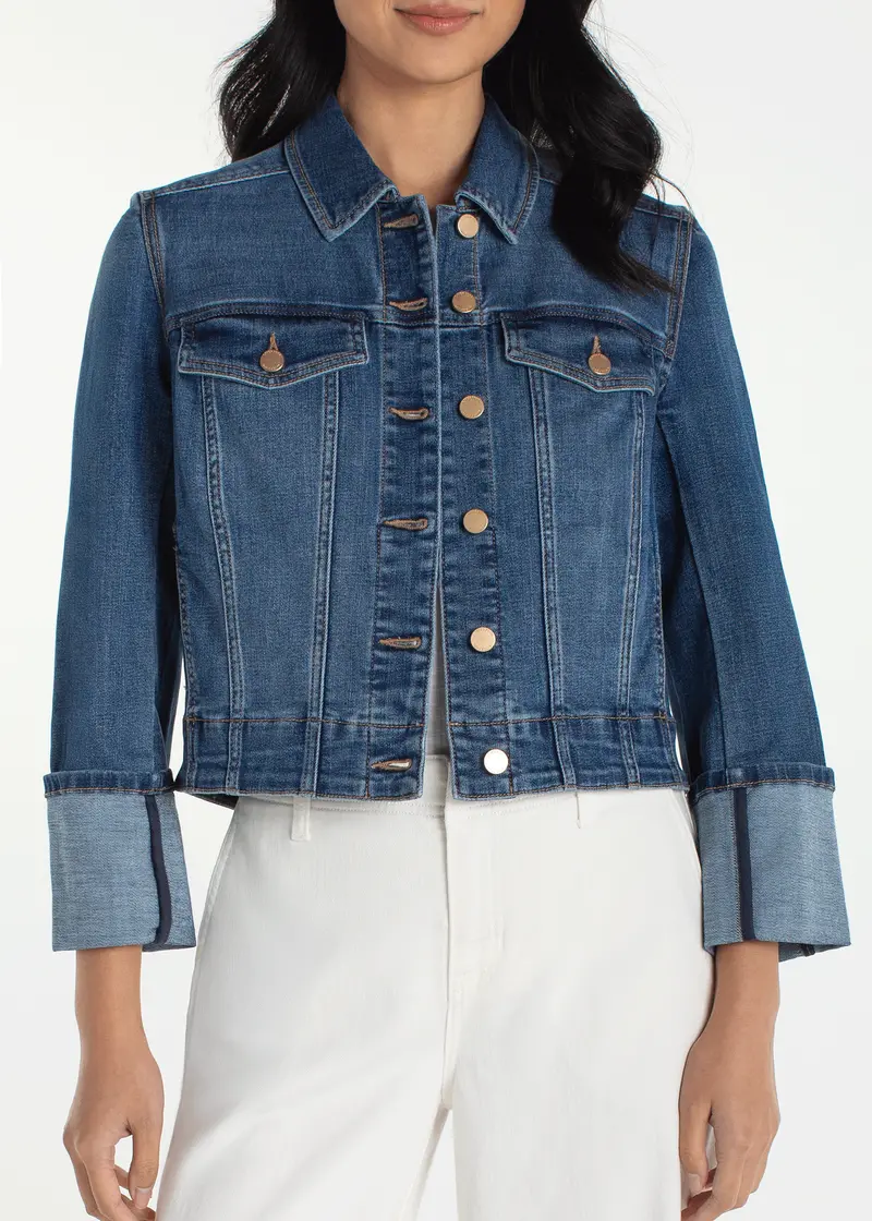 Liverpool Bracelet-Length High-Cuff Trucker Jacket 1