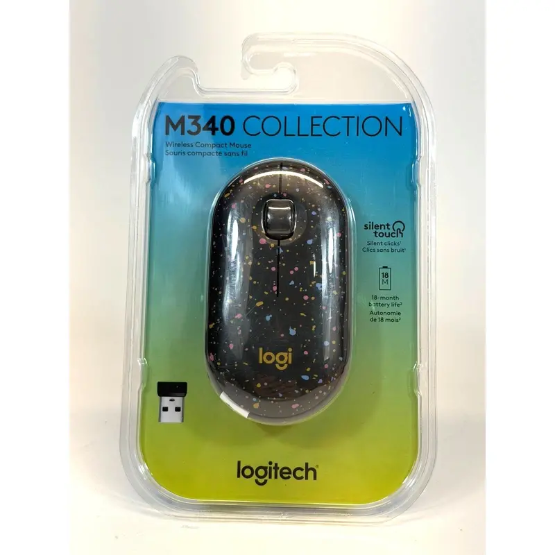 Logitech M340 Wireless Silent Mouse – Speckled Design 1