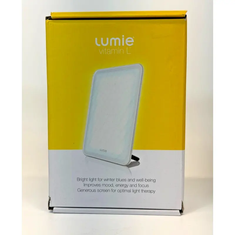 Lumie Vitamin L Slim Light Therapy Lamp – Compact Bright Light Box For Daily Use 1