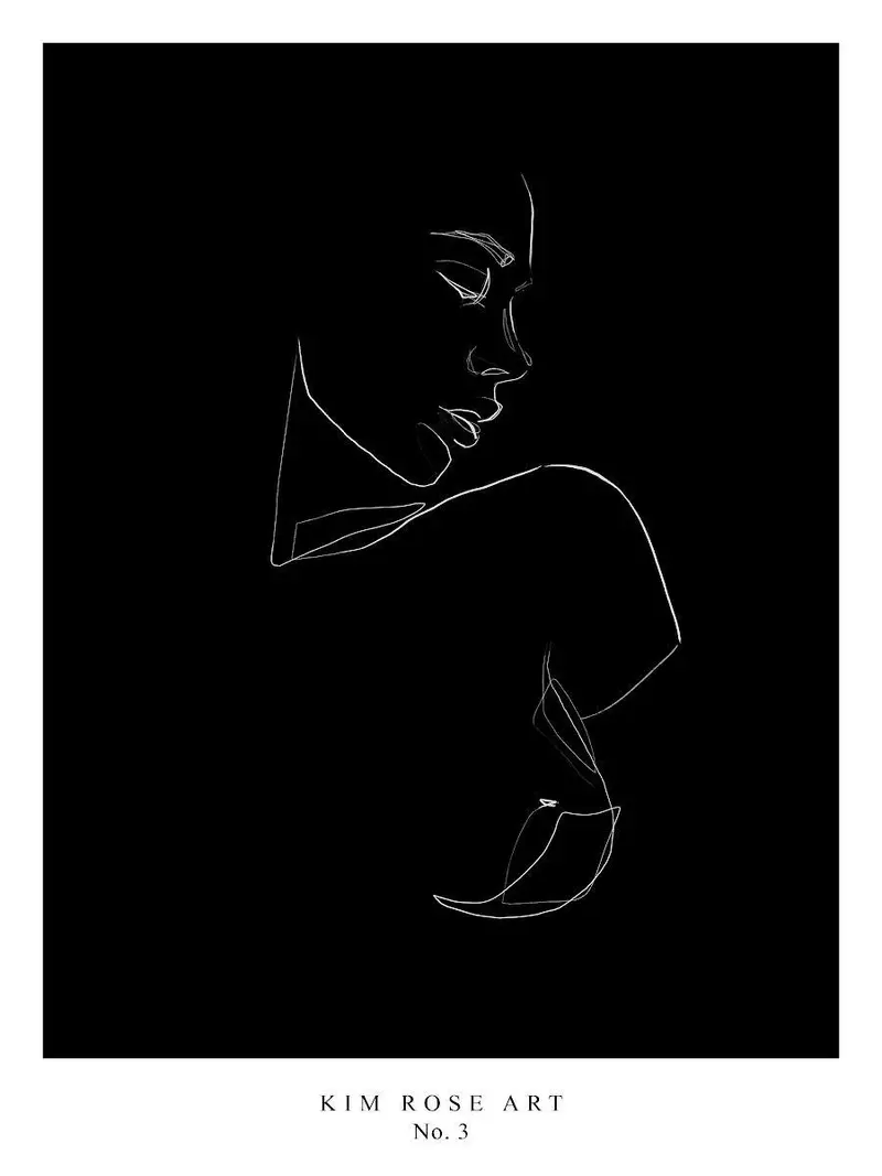 Mathild N.3 Black Graphic Art 1
