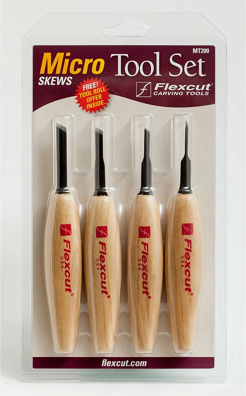 Micro Skew Chisel Set For Tight-Angle Detailing 1