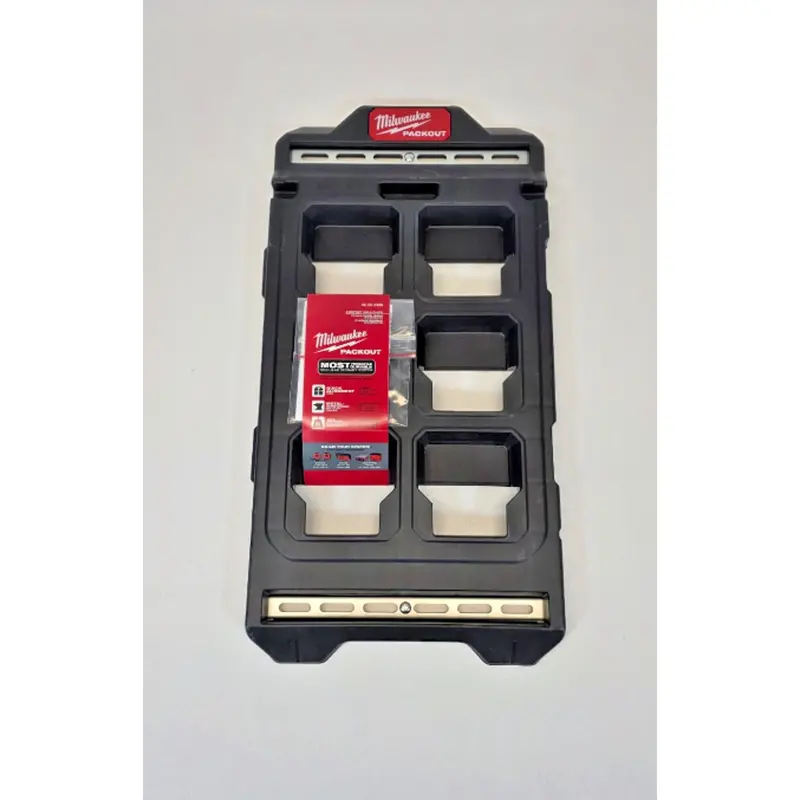 Milwaukee 20-In X 10.25-In Black Wall Plate – Heavy-Duty Electrical Mounting Panel 1