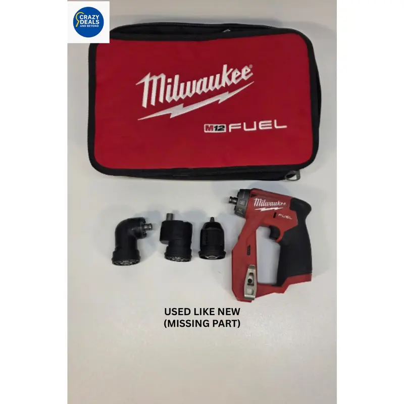 Milwaukee M12 Fuel 12V Brushless Installation Drill Driver Kit – Tool-Only (Missing Component) 1