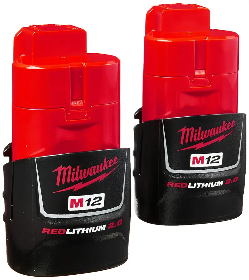 Milwaukee M12 Redlithium 2.0Ah Dual-Pack Battery Set (48-11-2420) 1