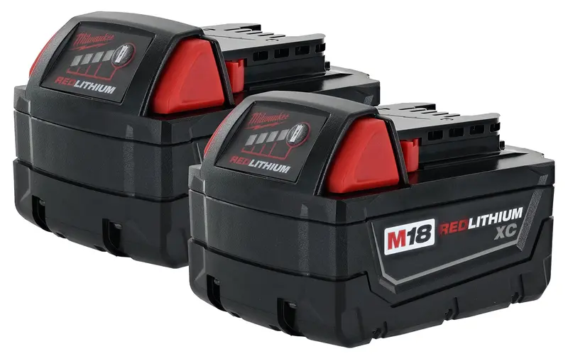 Milwaukee M18 Xc 18V Redlithium Dual-Pack Battery Set (48-11-1828) 1
