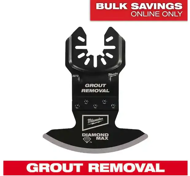Milwaukee Open-Lok Diamond Max Grout Removal Blade – Universal Fit, Diamond Grit 1