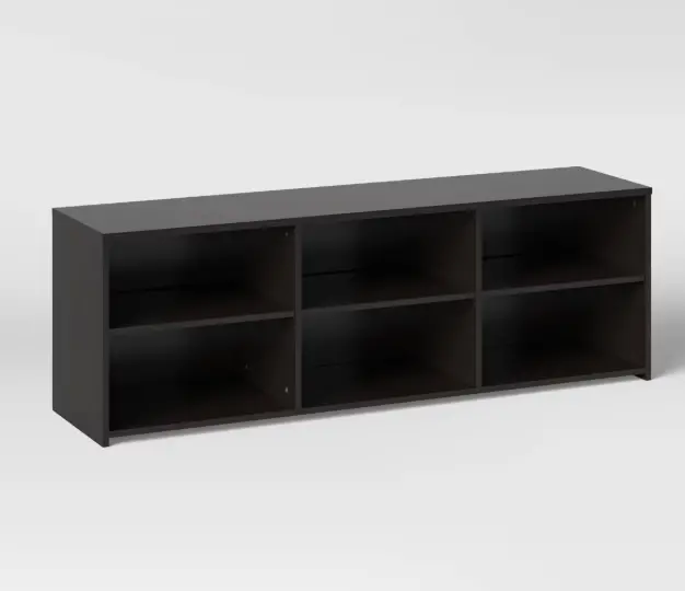 Modern Black Tv Console Stand – Supports Tvs Up To 70 Inches, Compact Living Room Storage 1
