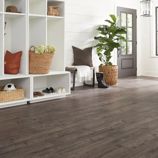 Mohawk Home Waterproof Laminate Flooring – 12Mm Thick, Ac4 Rated, 6.1" X 47.2", 18.14 Sq. Ft. Per Carton 1