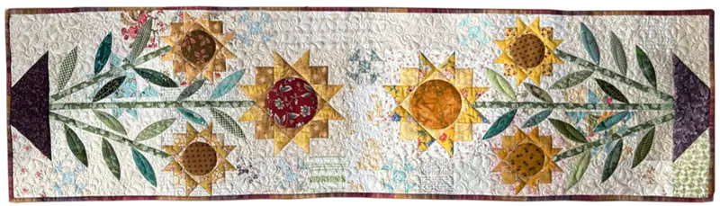 Morning Glory Table Runner Pattern For Spring Decor 1