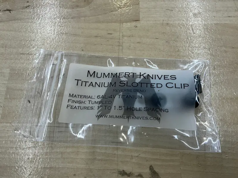 Mummert Titanium Slotted Clip – Lightweight Edc Accessory For Knives 1